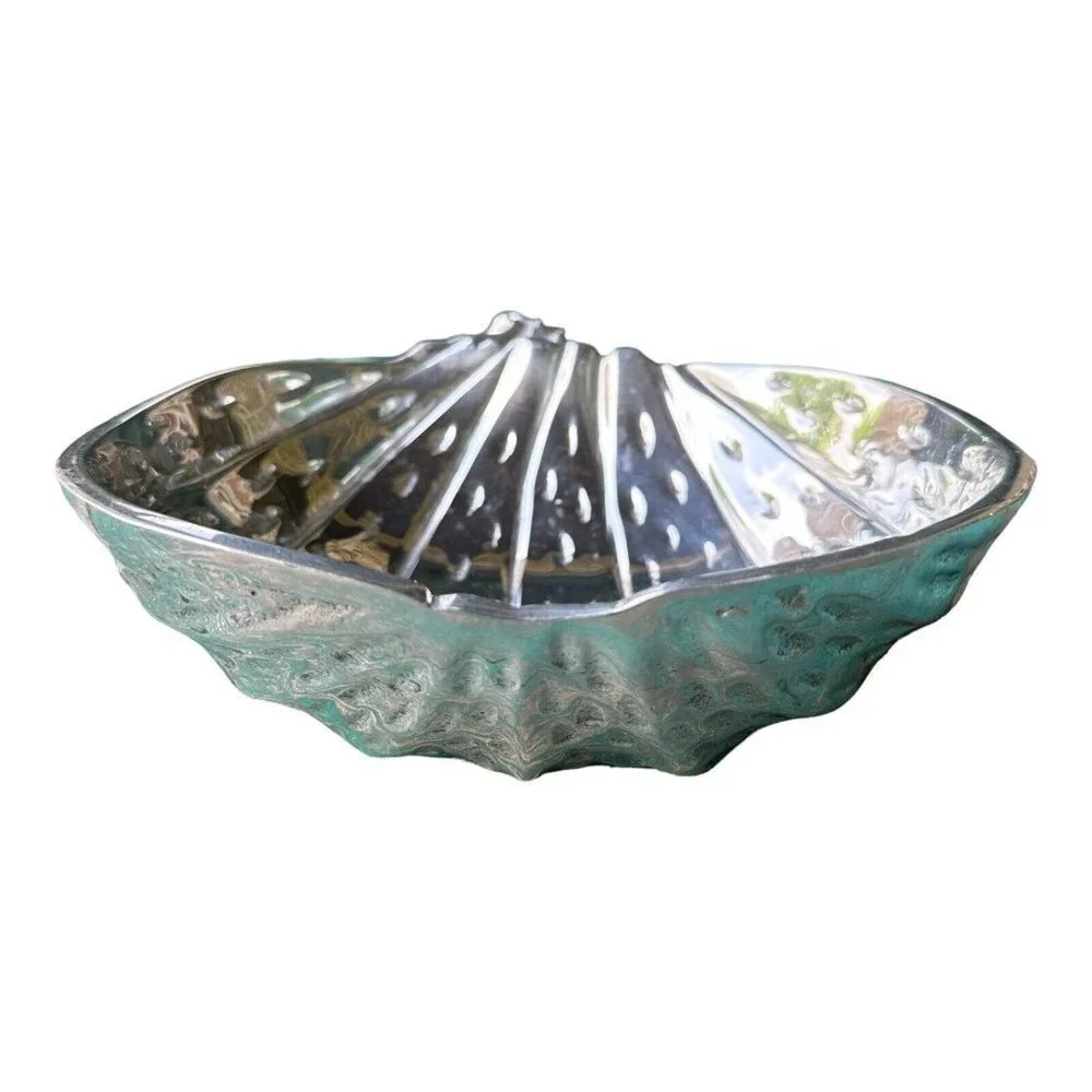 Sonoma Home Goods Metal Holiday Pumpkin Shaped Bowl 8 Inch Silver‎ Tone Aluminum